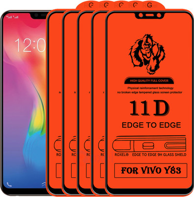 Roxel Edge To Edge Tempered Glass for Vivo Y83(Pack of 5)