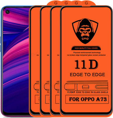 MaxR Edge To Edge Tempered Glass for Oppo A73(Pack of 4)