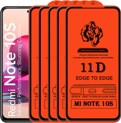 Roxel Edge To Edge Tempered Glass for MI Note 7S(Pack of 5)