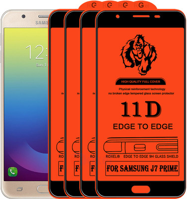 Roxel Edge To Edge Tempered Glass for Samsung Galaxy J7 Prime(Pack of 4)