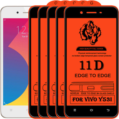 Roxel Edge To Edge Tempered Glass for Vivo Y53I(Pack of 5)