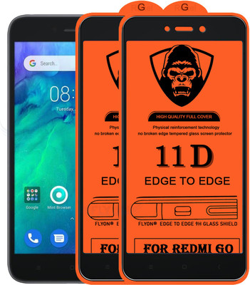 MaxR Edge To Edge Tempered Glass for Redmi Go(Pack of 2)