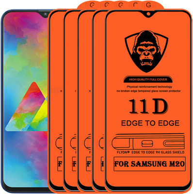 MaxR Edge To Edge Tempered Glass for Samsung Galaxy M20(Pack of 5)