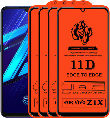Roxel Edge To Edge Tempered Glass for Vivo Z1X(Pack of 4)