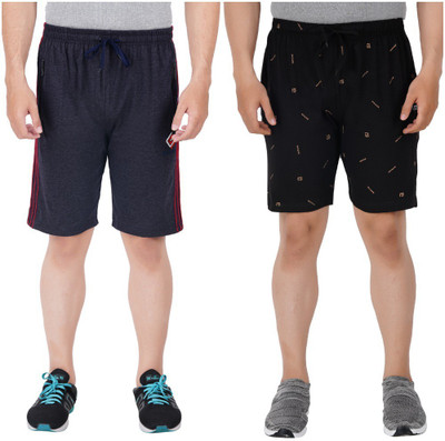 FEEL TRACK Printed Men Multicolor Regular Shorts