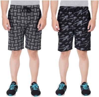 FEEL TRACK Printed Men Multicolor Regular Shorts