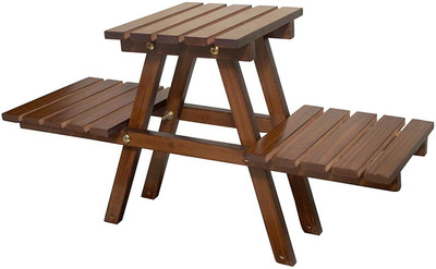 Smarts collection Solid Wood Side Table(Finish Color - Brown, Pre-assembled)