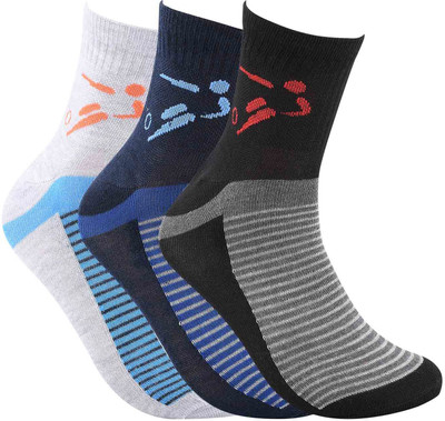 Euro Monkk Men Printed Calf Length(Pack of 3)