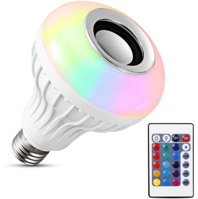 RECTITUDE Bluetooth Bulb Smart Multi Color Changing RBG Led Music Light Bulb Bluetooth Music Bulb Led For Party Home Decoration And Night Light 3 W Bluetooth Speaker(White, Stereo Channel)