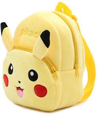 Toys R Us Pikachu Cartoon School Bag for 2 to 5 Years Kids Girls & Boys Backpack School Bag(Yellow, 10 L)