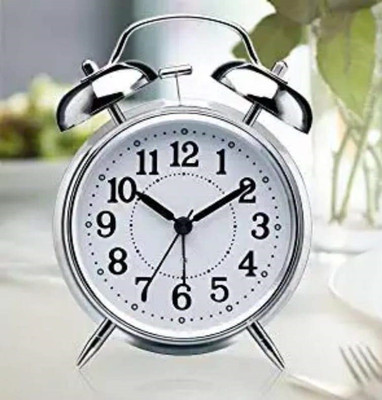 Twixxle Analog Silver Clock