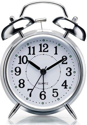Twixxle Analog Silver Clock