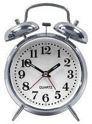 Twixxle Analog Silver Clock