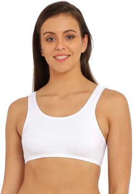 JOCKEY White Women Sports Non Padded Bra(White)