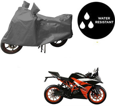 Atulit enterprises Waterproof Two Wheeler Cover for KTM(RC 390, Grey)