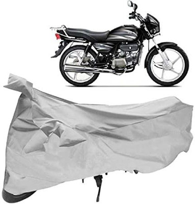 ELECTRIBLES Two Wheeler Cover for Hero(MotoCorp Splendor Plus, Silver)