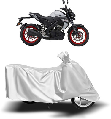 ELECTRIBLES Two Wheeler Cover for Yamaha(MT 15, Silver)