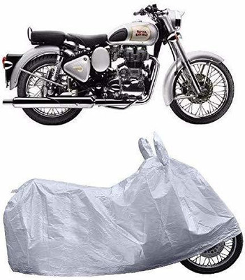 Deep products Waterproof Two Wheeler Cover for Royal Enfield(Classic 350, Silver)