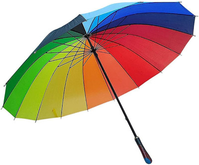 Vital Creations Multi-Color Rainbow Umbrella Umbrella(Multicolor)