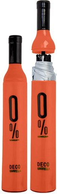 SWISS WONDER ® CIU-19 Double Layer Umbrella with Bottle Cover Umbrella(Orange)