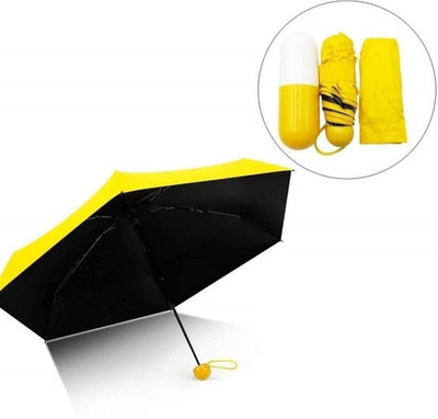 SWISS WONDER ® LAU-84 Light and Small Capsule Umbrella with Cute Capsule Case Umbrella(Yellow)