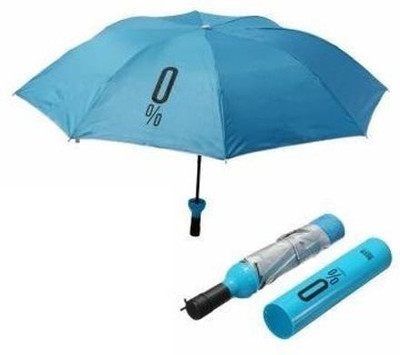 SWISS WONDER LAU-45 Windproof Double Layer Umbrella with Bottle Cover Umbrella(Blue)