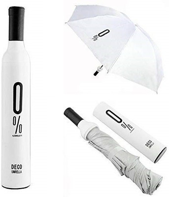 SWISS WONDER ® LAU-113 Windproof Umbrella with Bottle Cover Umbrella(White)