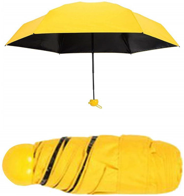 SWISS WONDER ® LAU-64 Ultra Light Mini Folding Compact Pocket Umbrella Umbrella(Yellow)