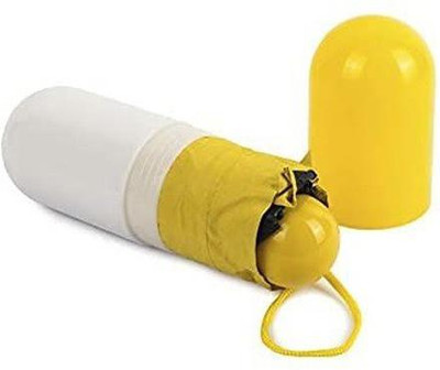 SWISS WONDER BAU-87 Cute Capsule Case Waterproof Ultra Protective/Mini UV Umbrella Umbrella(Yellow)