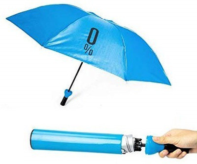 SWISS WONDER ™ BAU-40 Windproof Double Layer Umbrella with Bottle Cover Umbrella(Blue)