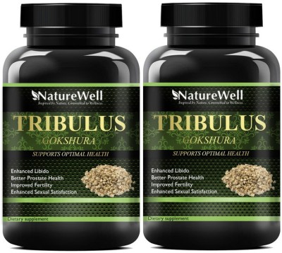 Naturewell Tribulus Terrestris Natural Testosterone Booster (Gokshura) Advanced(2 x 60 Capsules)