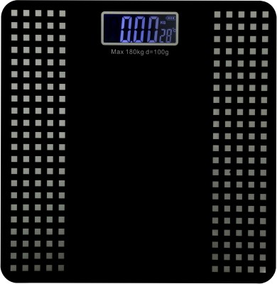 Qozent Digital Weight Machine for weighing Personal Body Weight Machine 180Kg Capacity Glass P/70/Qq Personal Weighing Scale(Black)