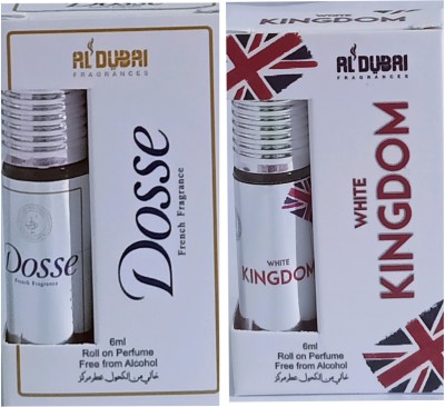 AL DUBAI Dosse Nd White Kingdom Attar 6ML Pack Of 2 Floral Attar(Natural)