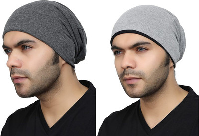 Bismaadh Solid Beanie Cap(Pack of 2)