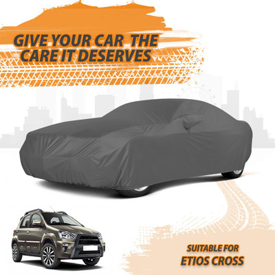Drivo Car Cover For Toyota Etios Cross (With Mirror Pockets)(Grey)