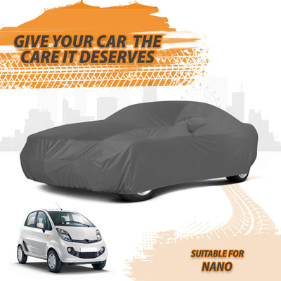 Drivo Car Cover For Tata Nano (With Mirror Pockets)(Grey)