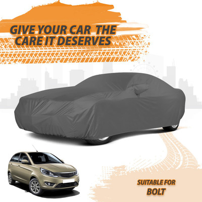 Drivo Car Cover For Tata Bolt (With Mirror Pockets)(Grey)