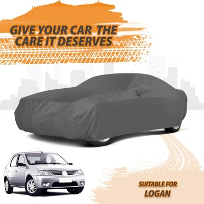 Drivo Car Cover For Mahindra Logan (With Mirror Pockets)(Grey)