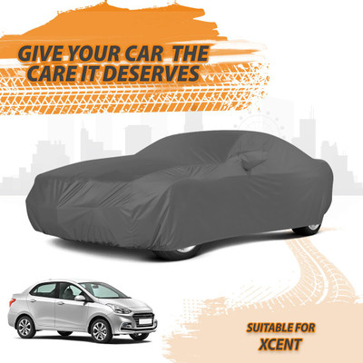 Drivo Car Cover For Hyundai Xcent (With Mirror Pockets)(Grey)
