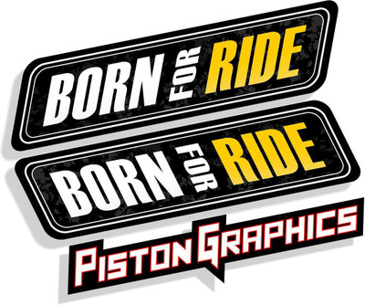 Piston Graphics Sticker & Decal for Bike(Multicolor)