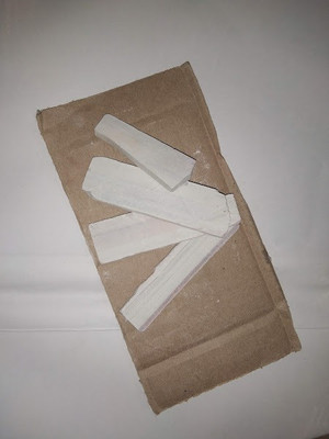 juturus White Slate Bars 400g Writing Chalk(12 Sticks)
