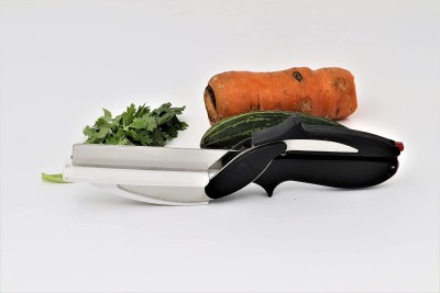 SWISS WONDER XVI™-312-2 in 1 Kitchen Knife with Spring Action Vegetable Chopper(1 x Clever Cutter)