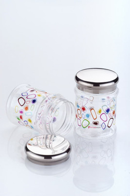 qumico etp Polypropylene Cereal Dispenser  - 200 ml(Pack of 2, White)