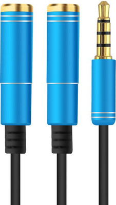 IMMUTABLE AUX Cable 0.3 m 90-R_1_Y SPLITTER -3.5mm Jack Headphone Mic Audio Y Splitter Cable 3.5mm 1 Male to 2 Female with Separate Headset/Microphone Adapter -30 cm – BLUE(Compatible with AUX DEVICES, Blue) IMMUTABLE AUX Cable 0.3 m 90-R_1_Y SPLITTER -3.5mm Jack Headphone Mic Audio Y Splitter Cable 3.5mm 1 Male to 2 Female with Separate Headset/Microphone Adapter -30 cm – BLUE(Compatible with AUX DEVICES, Blue)
