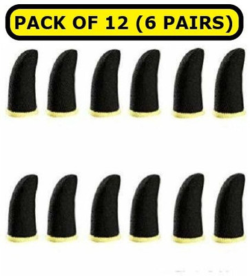 KeepMeSafe 6 Pairs Finger Sleeves Black Color for Gaming Finger Sleeve(Pack of 12) deal from flipkart KeepMeSafe 6 Pairs Finger Sleeves Black Color for Gaming Finger Sleeve(Pack of 12) deal from flipkart