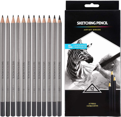 THR3E STROKES WORISON Professional Sketch and Drawing Pencils, Art Pencil Box Contains 12 Pieces Pencil(Pack of 12)