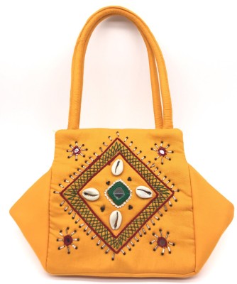 SriShopify Handicrafts Women Yellow Handbag