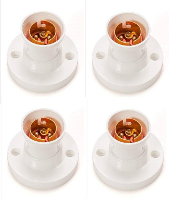 Electro Factory Deluxe Batten Bulb Holder - Pack of 4 Plastic Light Socket(Pack of 4)