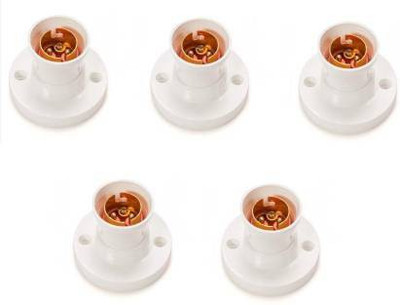 Electro Factory Deluxe Batten Bulb Holder - Pack of 5 Plastic Light Socket(Pack of 5)