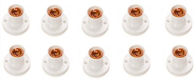 Electro Factory Deluxe Batten Bulb Holder - Pack of 10 Plastic Light Socket(Pack of 10)